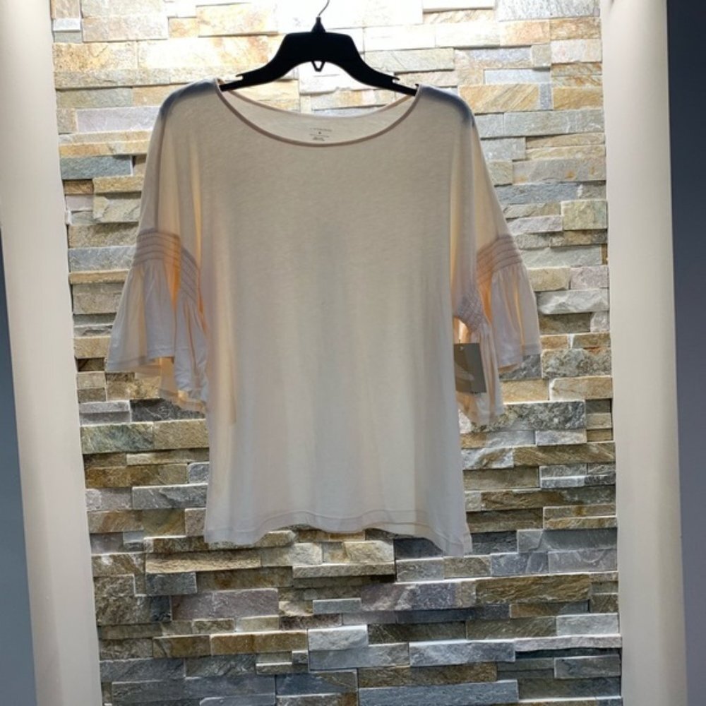14th & Union Ruffle Sleeve Tee - Picture 2 of 4